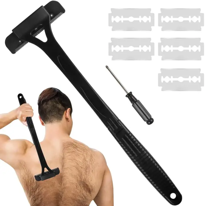 Nouveaux hommes dos rasoir cheveux corps