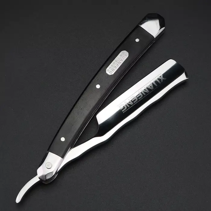 XUANFENG-Rasoir Pliant à Miroir en Acier pour Homme, Haute Dureté, Bord Droit Tranchant, 440C