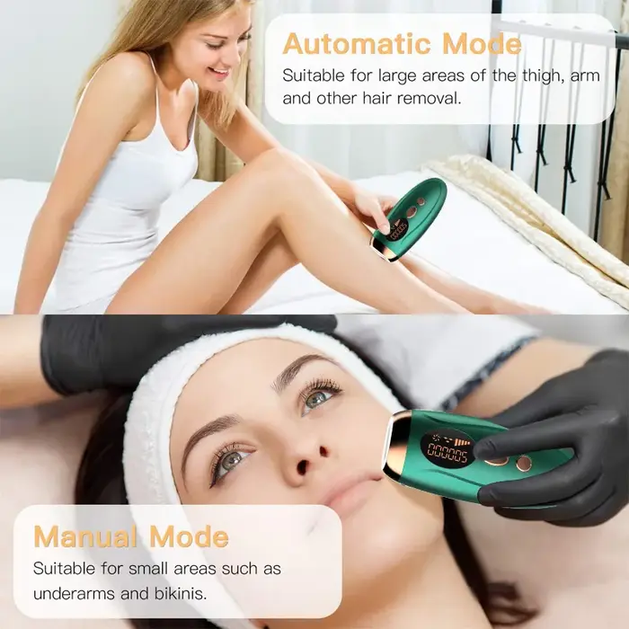 L'appareil laser à diode électroluminescente IPL portable le plus populaire pour l'épilation permanente à domicile pour les femmes