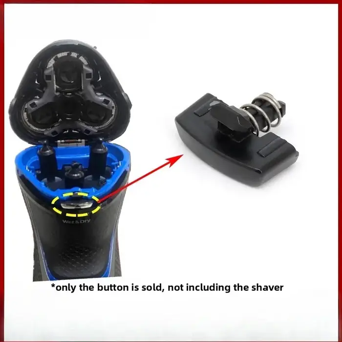 Interrupteur à bouton à ressort à enclenchement pour rasoir Philips S3206 S3212 S3232 S4303 S3122