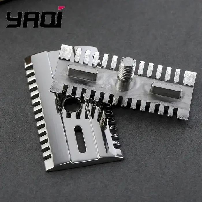 Tête de rasoir de sécurité en acier inoxydable 316 poli Yaqi - Finition Mellon