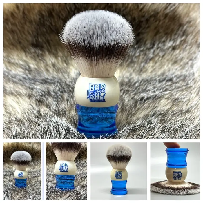 Barba Tradicional – Pinceau de rasage Topázio – Pinceau de rasage en fibre synthétique G4 22 mm, des