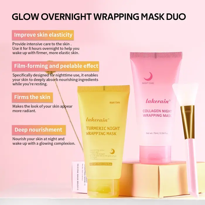 Masque d'emballage de nuit brillant
