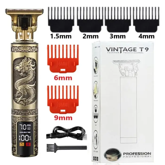 2025 T9 0mm tondeuse à cheveux électrique pour homme tondeuses sans fil professionnel barbe Machine 