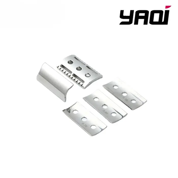 Tête de rasoir de sécurité YAQI Trifecta 2026 réglable en acier inoxydable 316 poli, pour collection, avec différentes espaces entre les lames