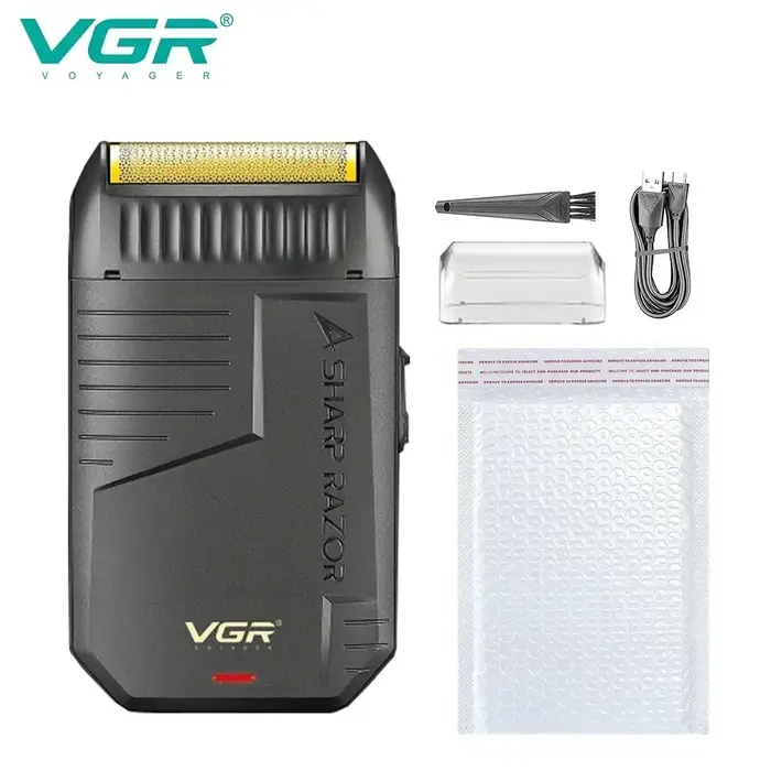 VGR rasoir electrique hommes tondeuse barbe Rasoir Amélioré Rechargeable Rasoir Meilleure vente Prof