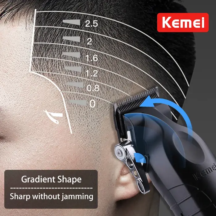 Kemei KM-2296 KM-2299 KM-1102 Kit de tondeuse à cheveux rasoir électrique pour hommes