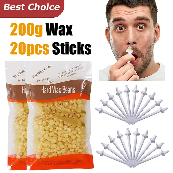 Kit de cire de nez pour hommes et femmes épilation indolore 50g-1000g