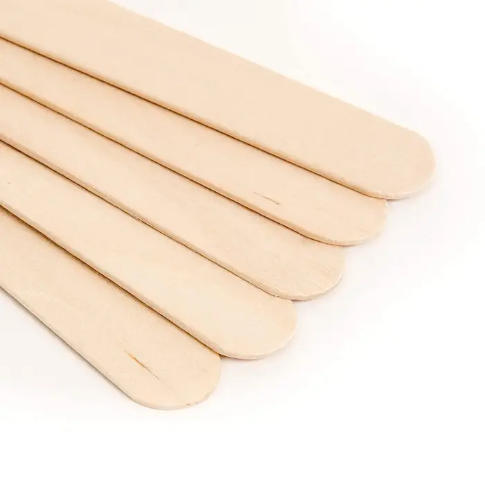Bâtons applicateurs en bois pour épilation à la cire