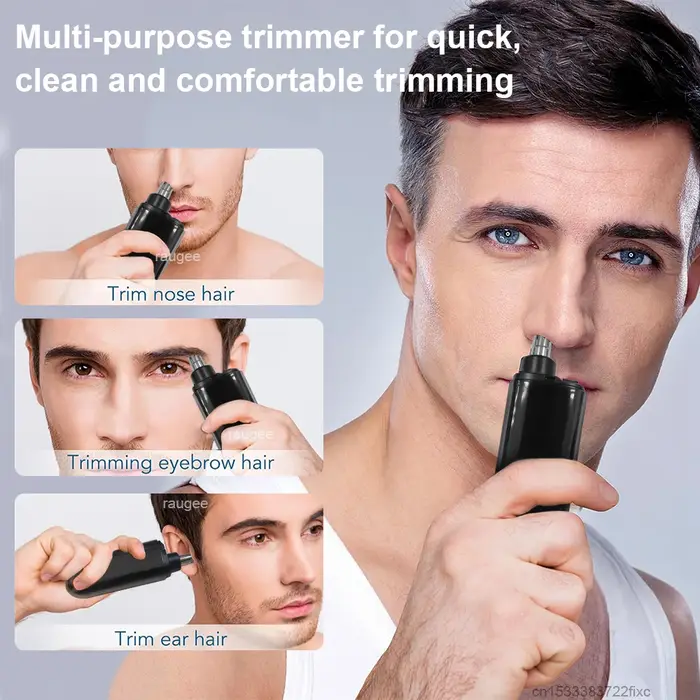Tondeuse nez pour hommes Portable Mini nez épilateur USB Rechargeable nez et oreilles