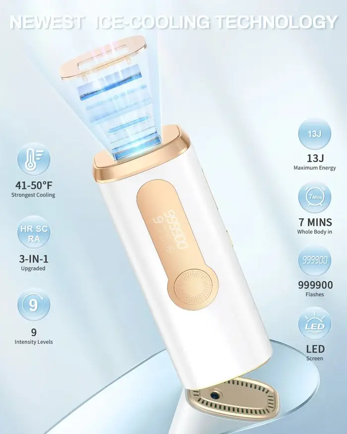 Dispositif d'épilation au Laser IPL 3 en 1