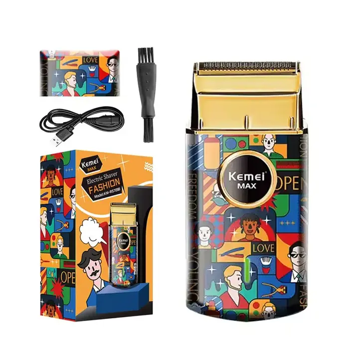 Kemei KM-RS7098 Mini rasoir électrique Portable pour hommes