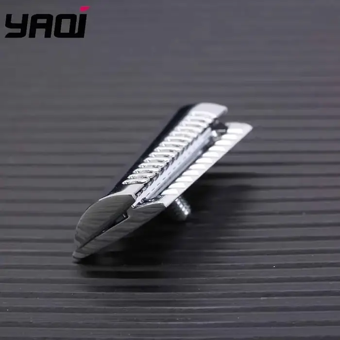 Tête de rasoir supérieure couleur chromée agressive Double tranchant pour hommes