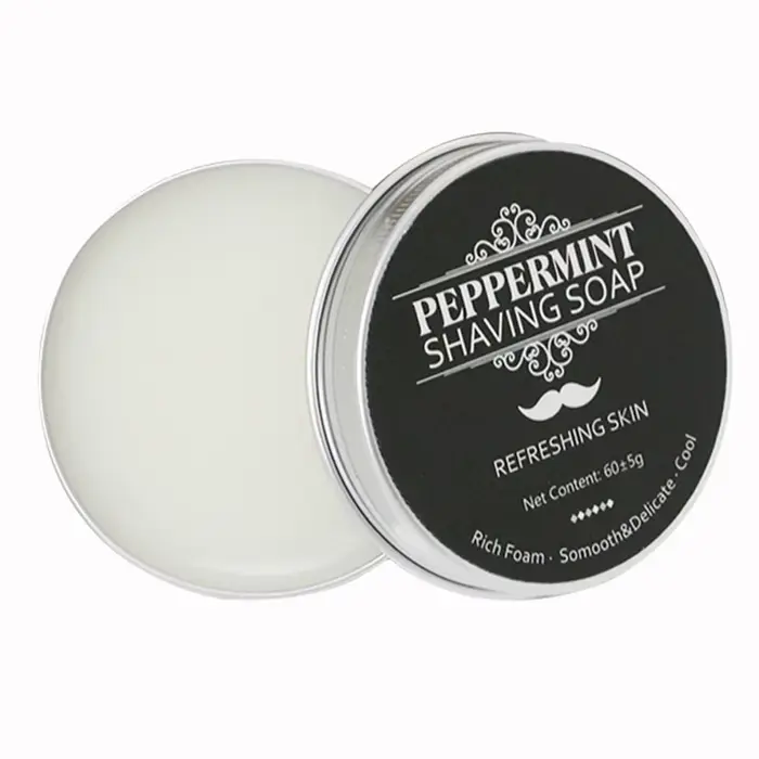 Savon de rasage pour barbe pour hommes, Texture lisse, fait à la main, barre Dense, garde le visage,