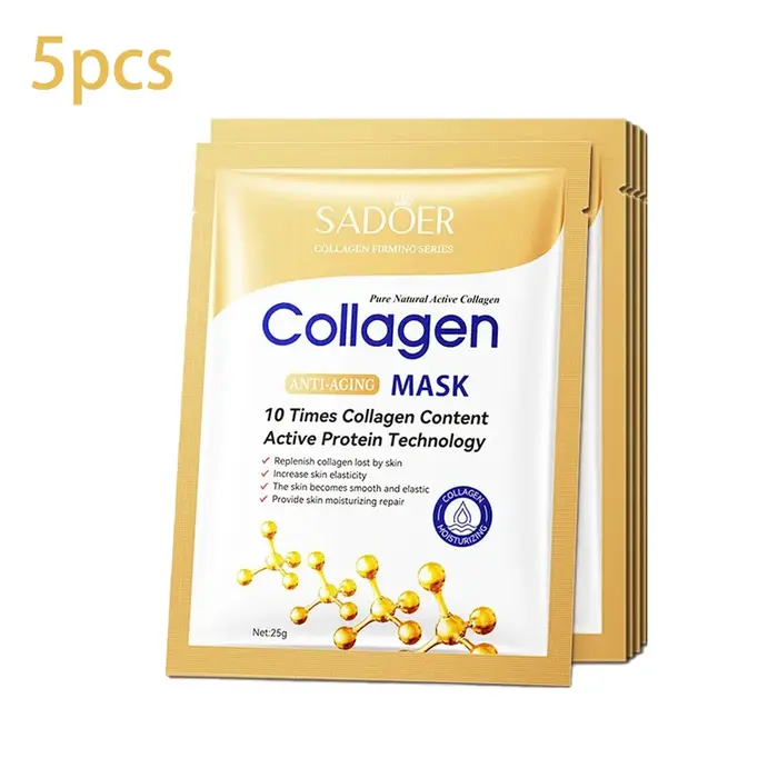 5/10/20/30 pièces SADOER collagène masque Facial raffermissant hydratant réparation éclaircissant soin de la peau