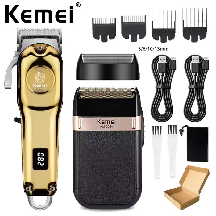 Kemei KM-678 KM-2024 KM-2628 tondeuses à cheveux électriques professionnelles tondeuse à barbe Rechargeable hommes