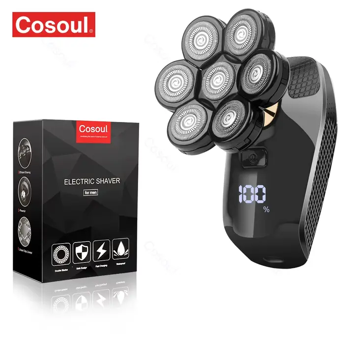 Rasoir pour hommes rasoir électrique puissant tête chauve rasoir barbe machine à raser pour hommes r