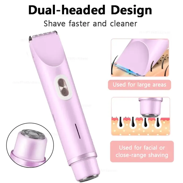 Rasoir électrique pour femmes à double tête