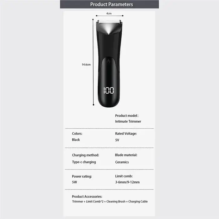 Tondeuse corporelle pour hommes