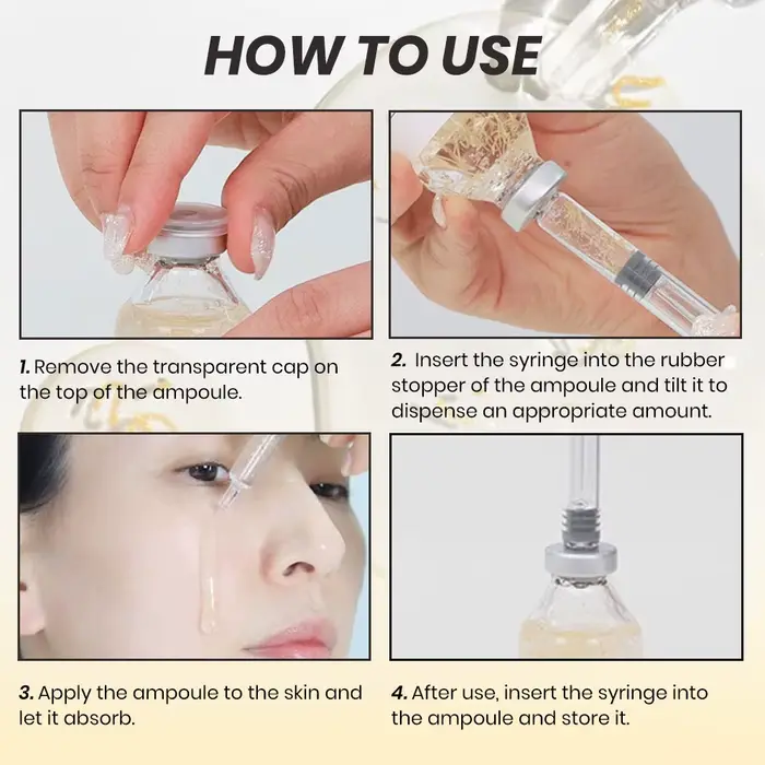 Ampoule de lifting intensif au peptide de soie | Sérum anti-âge pour le visage avec collagène et complexe de 30 peptides