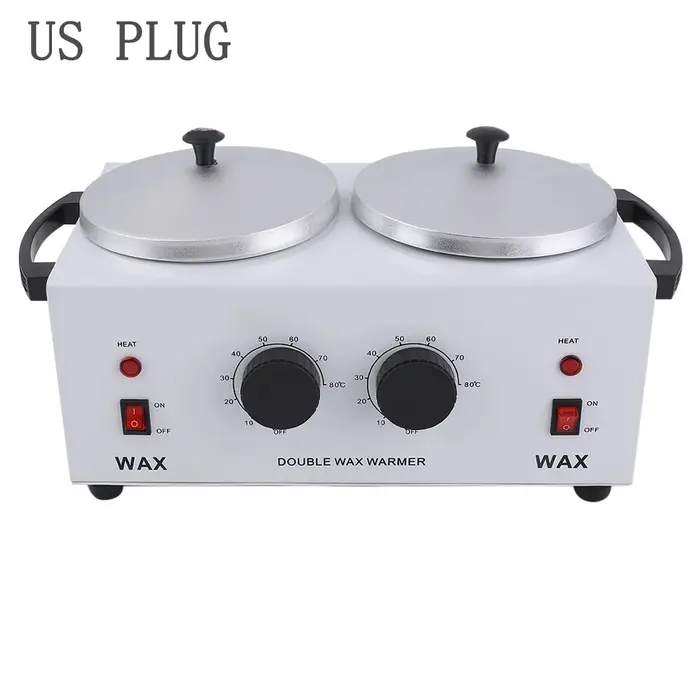 Chauffe-cire double pour paraffine, machine à cire dépilatoire pour SPA, épilateur pour mains et pie
