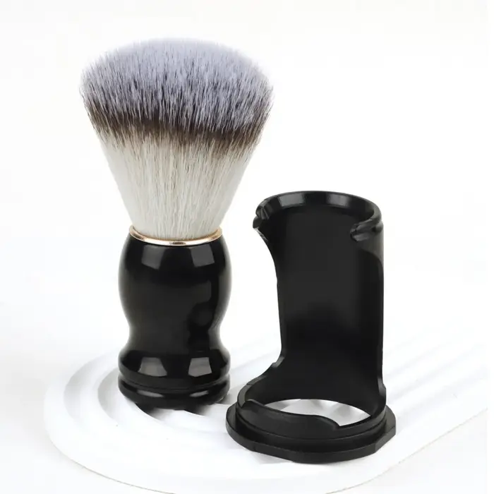 Brosse à raser professionnelle en poils de sanglier et manche en bois | Kit de toilettage pour hommes