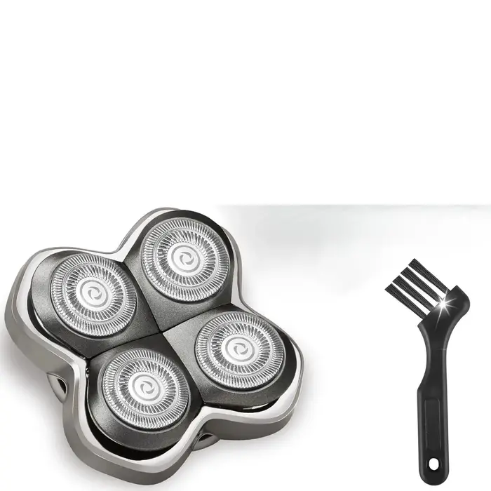 Lames de rasoir de rechange, 4 têtes de coupe flottantes avec brosse de nettoyage, compatibles avec 
