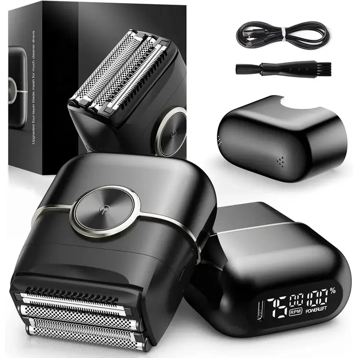 Sweker rasoir électrique pour hommes 4 lames tête flottante feuille rasoir étanche humide sec tondeu