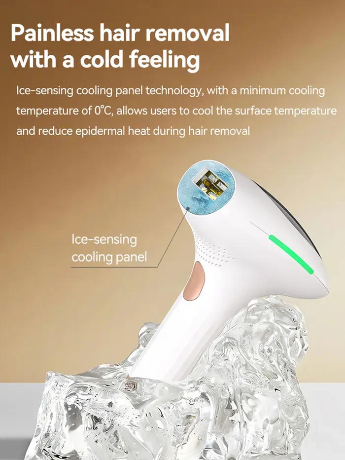 Appareil d'épilation IPL 3-en-1 avec refroidissement par glace