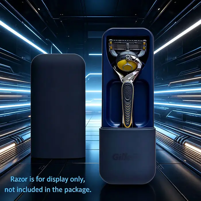 Boîte de rangement pour rasoir Gillette, ouverture et fermeture magnétiques, ventilation par drainage, boîte à gravité, boîte de protection portable pour voyage