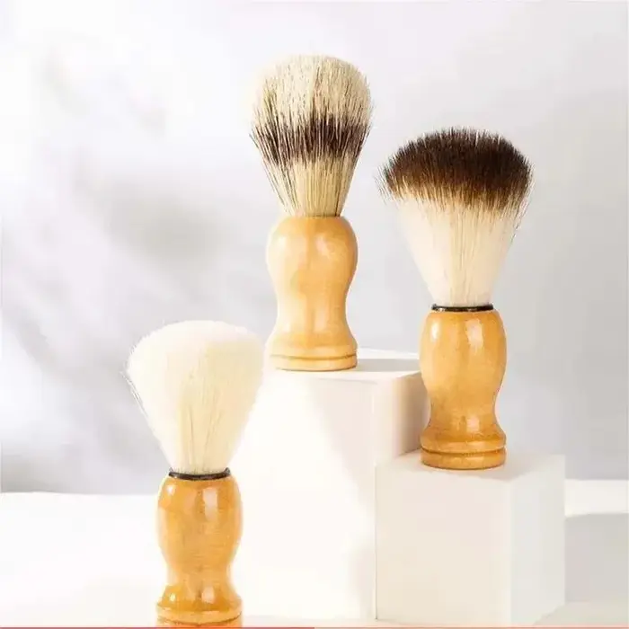 Brosse à raser pour homme à poils doux, outil professionnel pour la préparation de la mousse à raser et kit de toilettage facial pour barbier