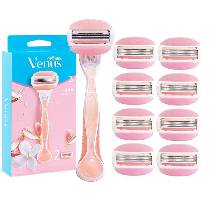 Lames de rechange pour rasoir Gillette Venus Spa Breeze Comfortglide pour femmes, 3 lames ultra-fines, barres de savon au thé blanc intégrées