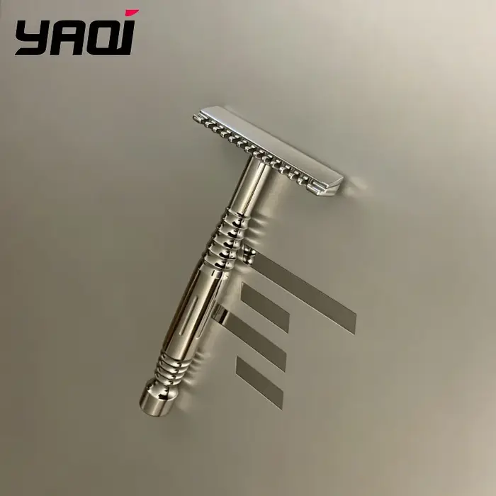 Nouveauté 2026 ! Rasoir de sécurité YAQI Romulus à lame ouverte en acier inoxydable 316 poli