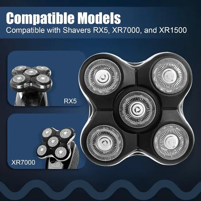 Têtes de rechange RX5 compatibles avec les rasoirs