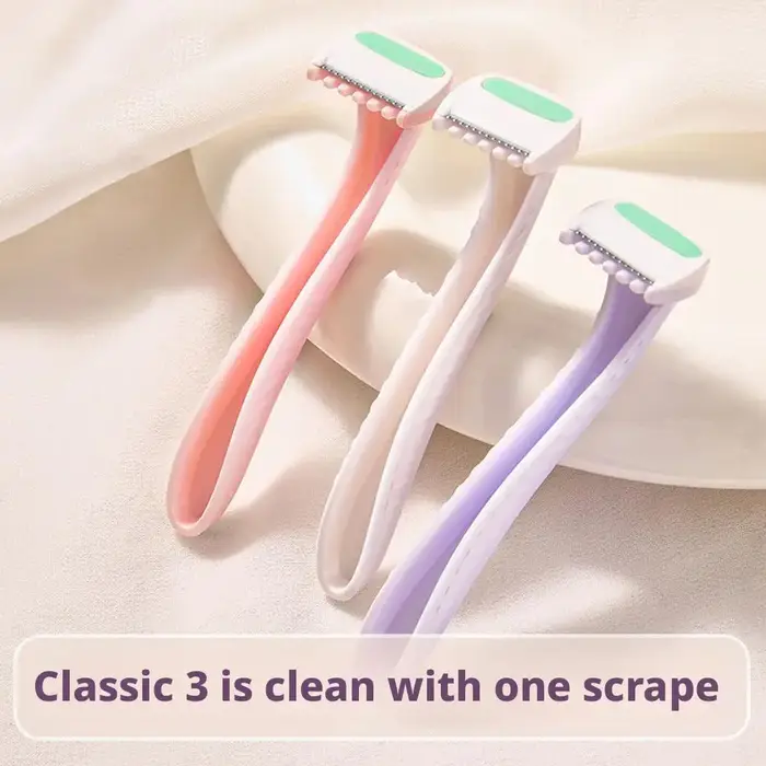Pack de 3 femmes Bikini ligne rasoirs rasoir épilation pubienne beauté type T pour corps bras jambe cheveux