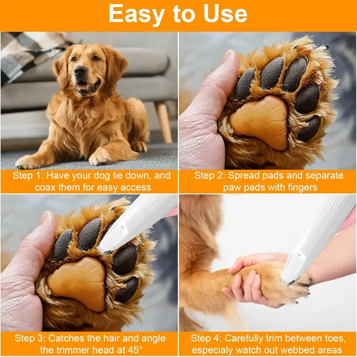 Rasoir de pied pour animaux de compagnie chat rasage poussoir électrique coupe de chien