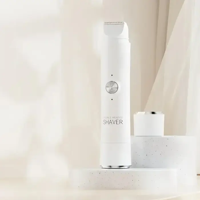 Nouvel épilateur électrique double tête rechargeable pour femme, rasoir indolore pour l'épilation co