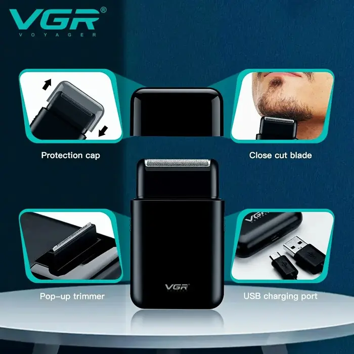 VGR Rasoir homme électrique Tondeuse barbe