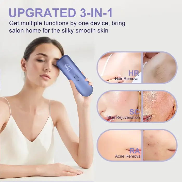Épilation au Laser rafraîchissant 3 en 1