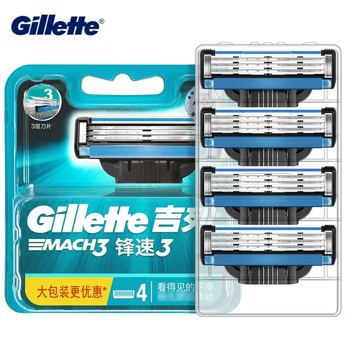 Gillette MACH 3 recharge de lame de rasoir 4/8 pièces pour poignée de rasoir Mach3 lame à 3 couches 