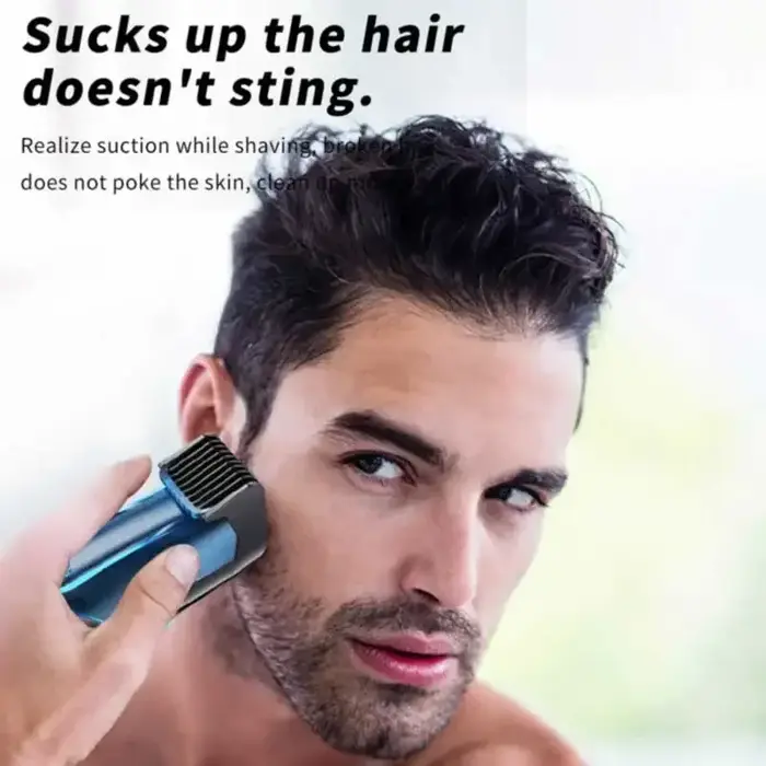 Tondeuse à barbe sous vide pour hommes