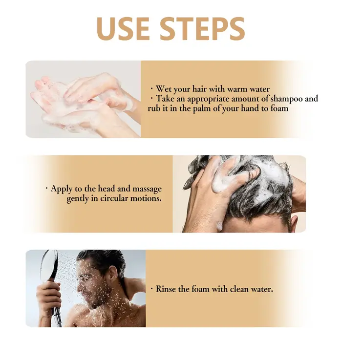 Shampoing pour la croissance des cheveux pour hommes