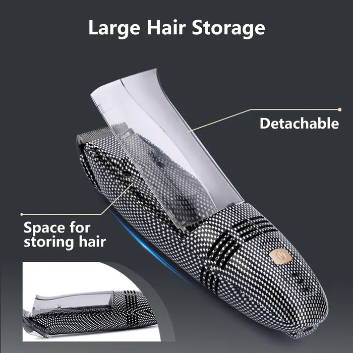 Tondeuse à cheveux électrique à aspiration automatique pour hommes