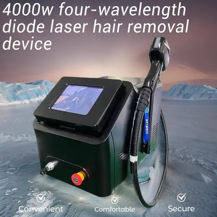 4 Wavelength 808 Diode Laser Hair Removal Machine 3000w Ice Titanium Permanent Painless Physical Body Care Depilation Epilator