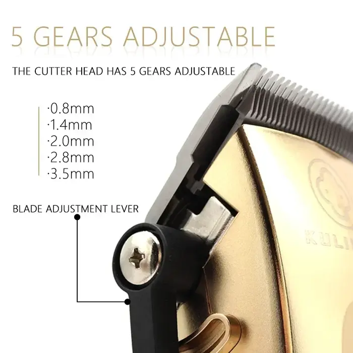 Kulilang R66 R55 R11 Kit de tondeuse à cheveux professionnelle pour hommes