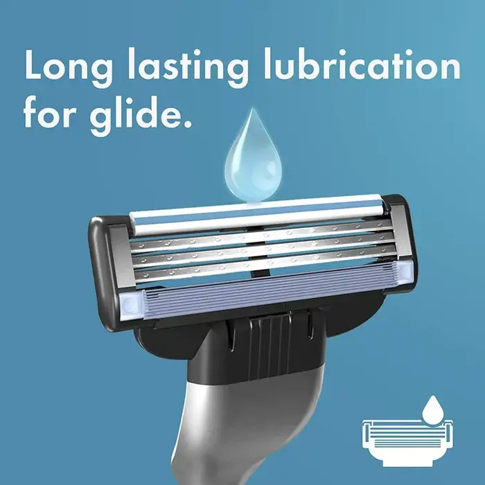 Gillette Mach 3 recharges de tête de rasoir cartouches avec bandes lubrifiées 3 couches lames
