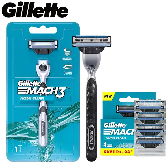 Rasoir Gillette Mach3, ensemble de rasoirs pour hommes