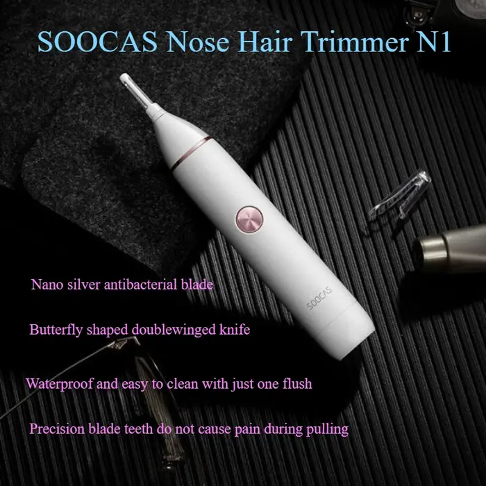 SOOCAS N1 nez tondeuse multifonctionnelle garniture sourcils favoris cheveux oreilles cheveux Portab