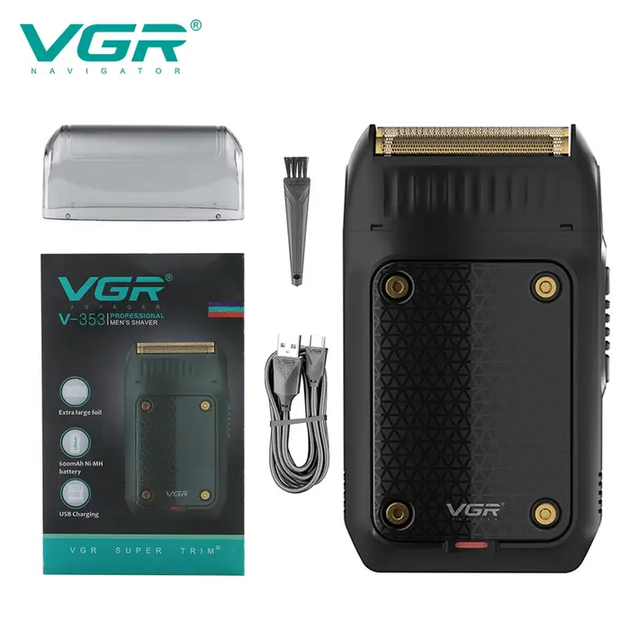 Vgaz353-Rasoir à barbe électrique professionnel pour hommes