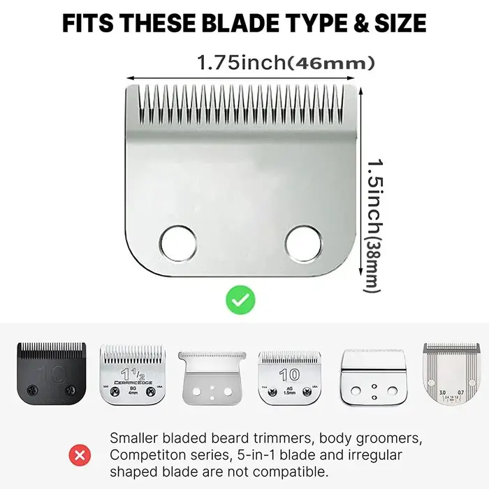 Peignes de guidage pour tondeuse à cheveux professionnelle